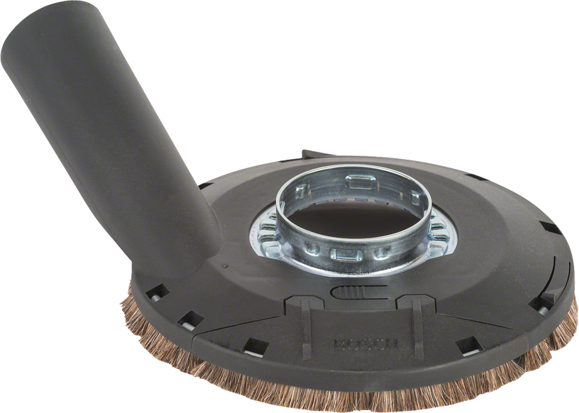 Cutting guide with dust extraction outlet with brush ring Cutting guide with dust extraction outlet with brush ring