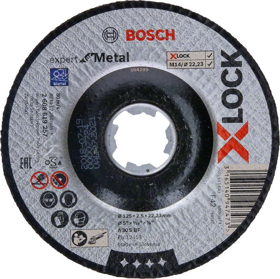 Grinding disc Expert for Metal - depressed center X-lock
