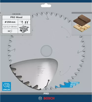 Circular saw blade Speedline Wood PRO Wood Circular Saw Blade (250 / 24 / 3.2)