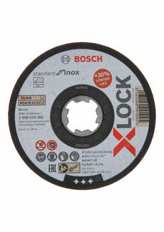 X-LOCK Standard for Inox 10x125x1x22.23mm Straight Cutting Reprezentativní obrázek vybaleného výrobku, zpředu