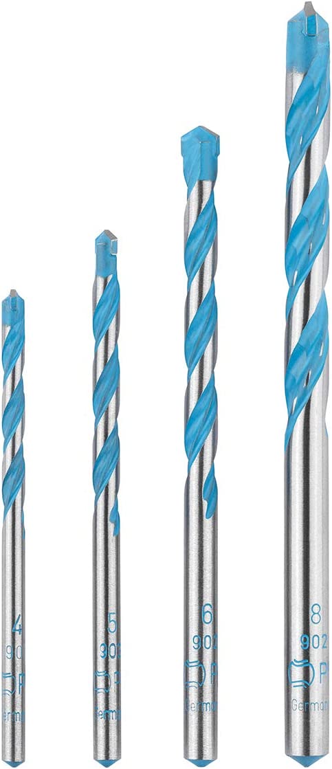 4pcs Multi-purpose drill bit set 4/5/6/8mm