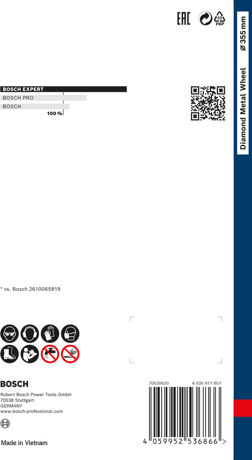 EXPERT Diamond Metal Wheel Large Size Cutting Discs