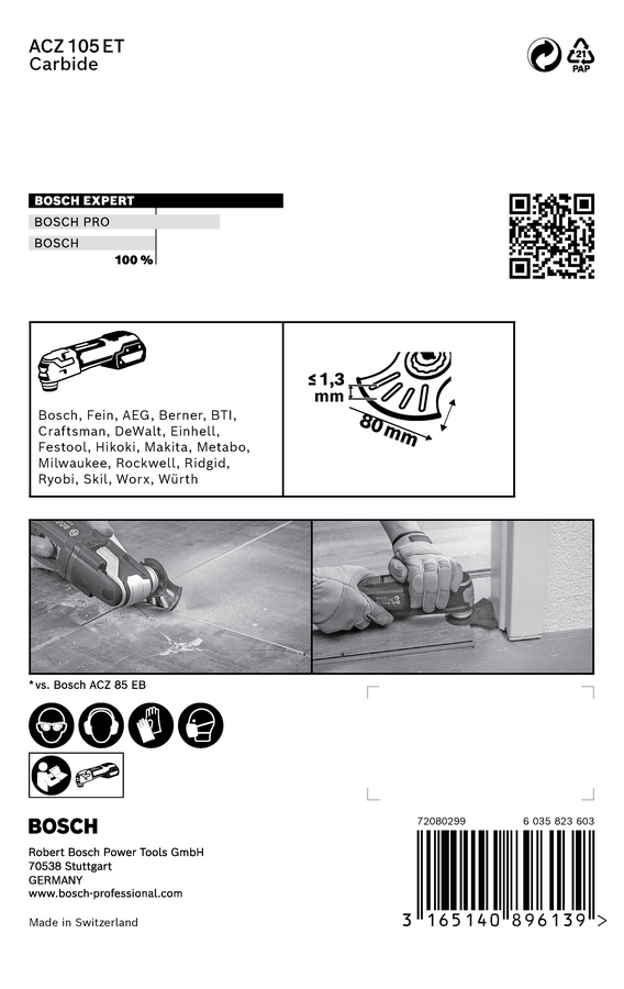 EXPERT MultiMaterial ACZ 105 ET Segment Saw Blade (5 Pcs) EXPERT MultiMaterial ACZ 105 ET Segment Saw Blade (5 Pcs)