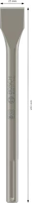 Flat chisel SDS max (1.0 ) PRO SDS max-4C Flat Chisel (SDS max / 280 / 25)
