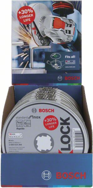 X-LOCK Standard for Inox 10x115x1x22.23mm Straight Cutting Main image