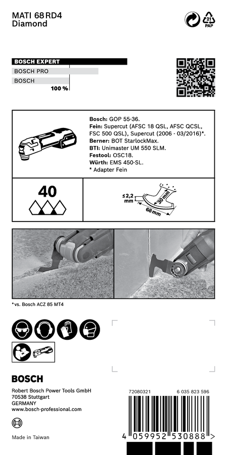 EXPERT MATI 68 RD4 Corner Blade EXPERT MATI 68 RD4 Corner Blade