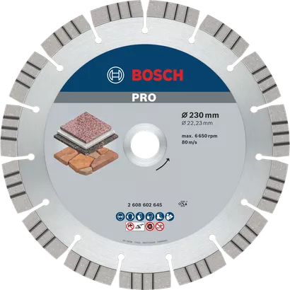 PRO Stone Diamond Cutting Disc (230 / 22.23 / 2.4)