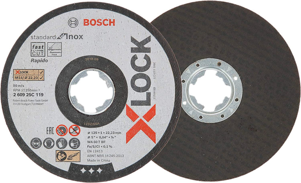 5x řezací kotouč Standard for Inox X-LOCK