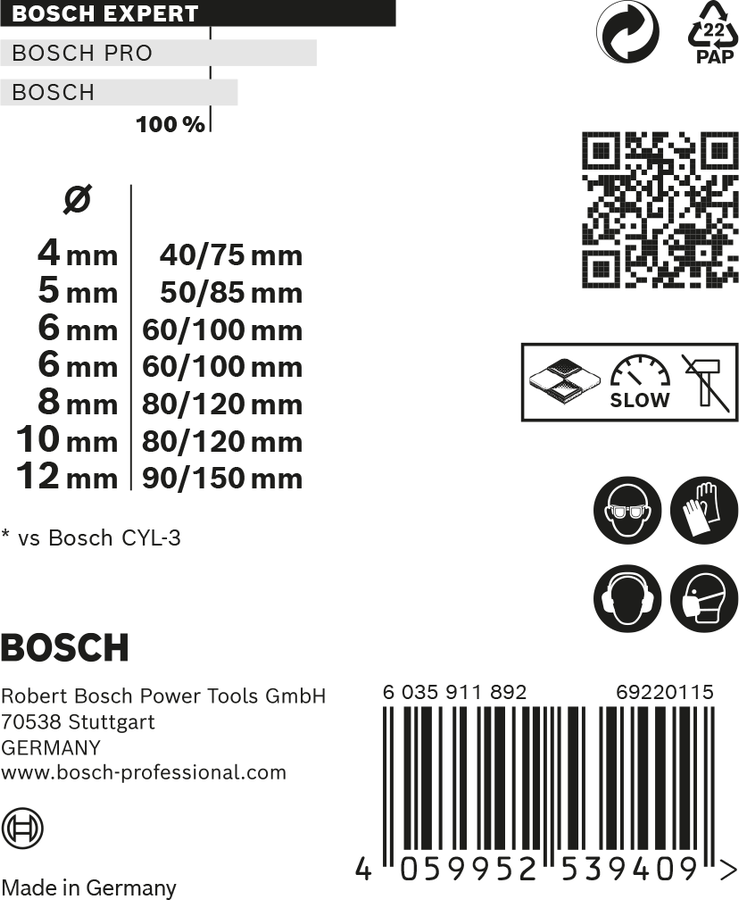 EXPERT CYL-9 MultiConstruction Bit Sets (7 Pcs)