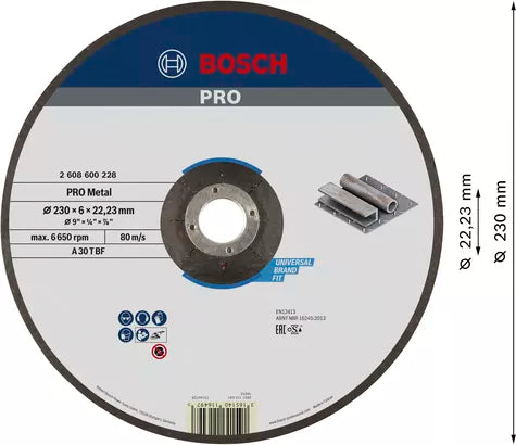 PRO Metal Bonded Grinding Disc (230 / 22.23 / 6)