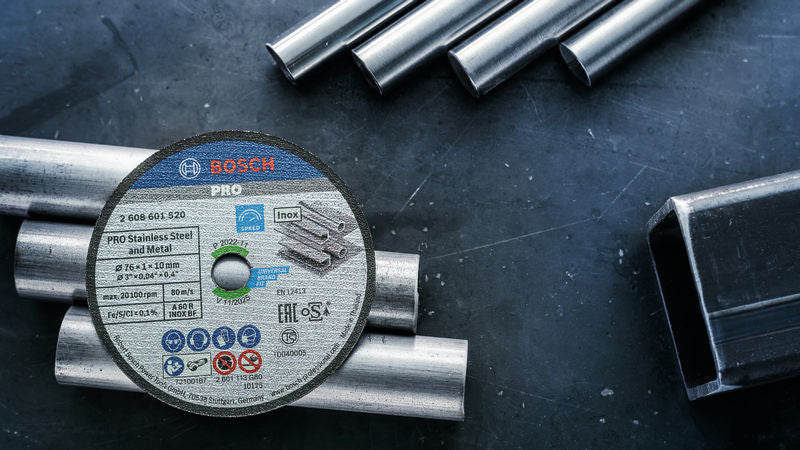 PRO Stainless Steel and Metal Bonded Cutting Disc, 76 x 1 x 10 mm