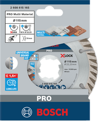 PRO Multi Material Diamond Cutting Disc (115 / 22.23 / 2)