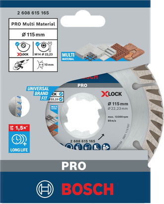 PRO Multi Material Diamond Cutting Disc (115 / 22.23 / 2)