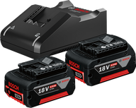 Starter Set 2 x GBA 18V 4.0Ah + GAL 18V-40