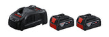 2× GBA 18V 5.0Ah + GAL 1880 CV