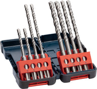 8-piece hammer drill bit set SDS plus-3, Tough Box