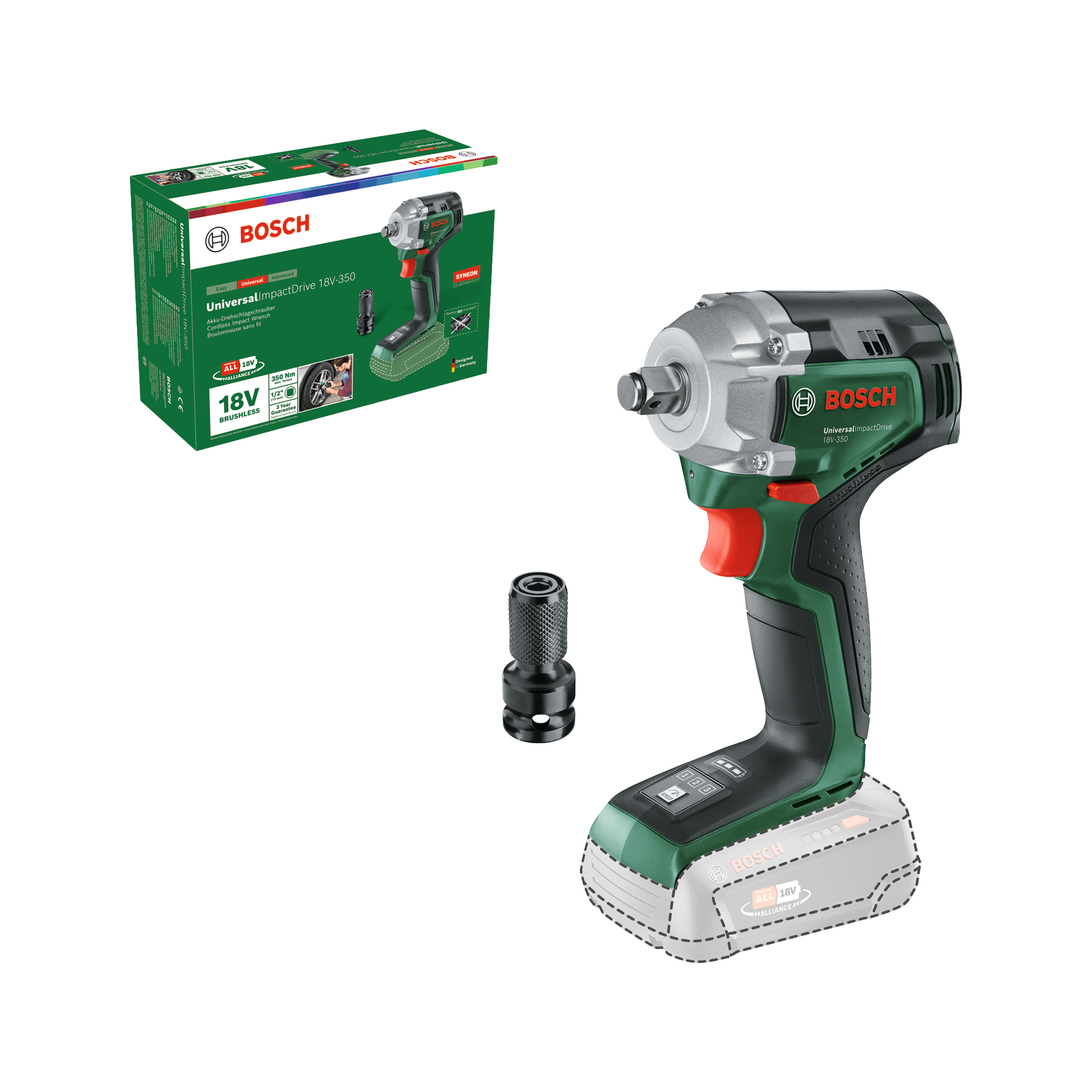 [product image, scope of delivery]