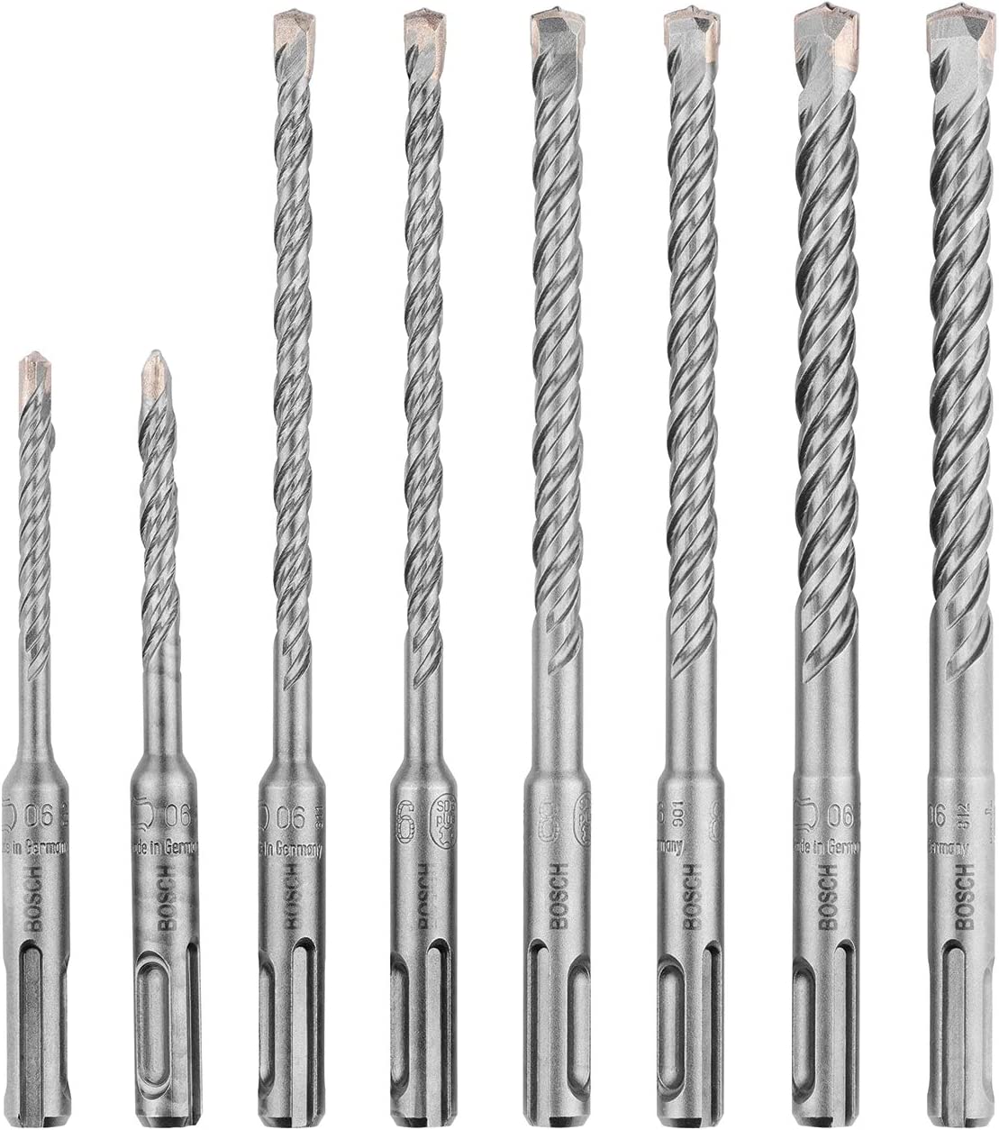 8-Piece Hammer Drill Bit SDS plus