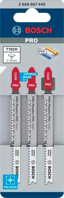 PRO Plastics PVC clean T102H Jigsaw Blade (100 / 2.3 / HCS)