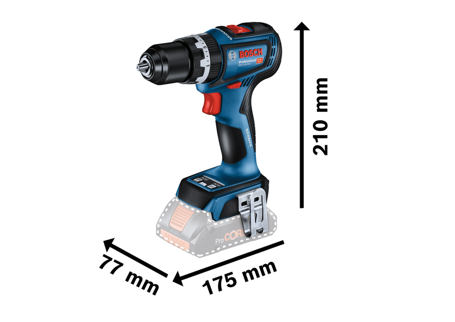 Akumulátorový kombinovaný šroubovák GSB 18V-90 C