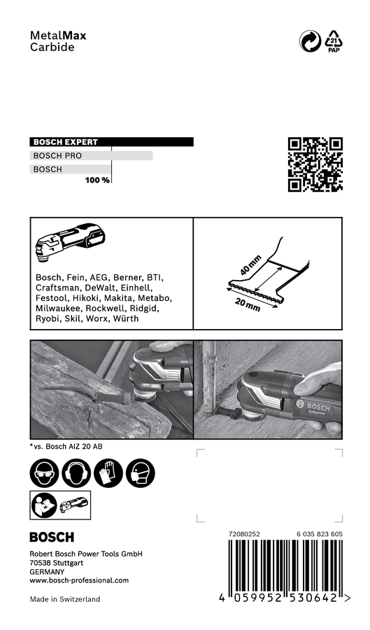 EXPERT MetalMax AIZ 20 AIT Plunge Saw Blade