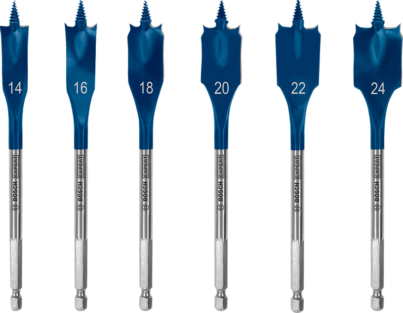 EXPERT Self Cut Speed Spade Drill Bit Set 1