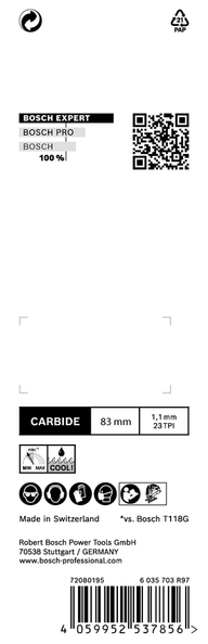 EXPERT Stainless Steel T118AHM Jigsaw Blade 3-pc (3.0 )