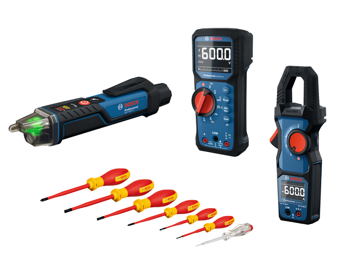 Profesionální sada: GDM 600-15 + GMC 600-15 + GVD 1000-17 + Sada šroubováků VDE SL/PH 7 ks Professional