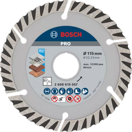 PRO Multi Material Diamond Cutting Disc 115x22.23 (115 / 22.23 / 2)