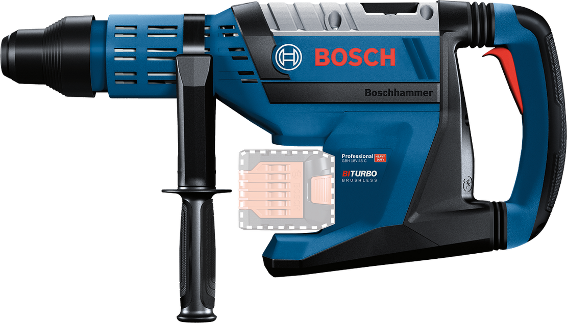Cordless Rotary Hammer BITURBO with SDS max GBH 18V-45 C